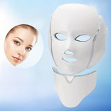 7-Kleur LED Gezichts- en Nekmasker – USB Oplaadbaar Huidverzorgingsapparaat