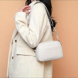 Echte Leren Crossbody Tas – Praktisch en Trendy met Gitaar Schouderband
