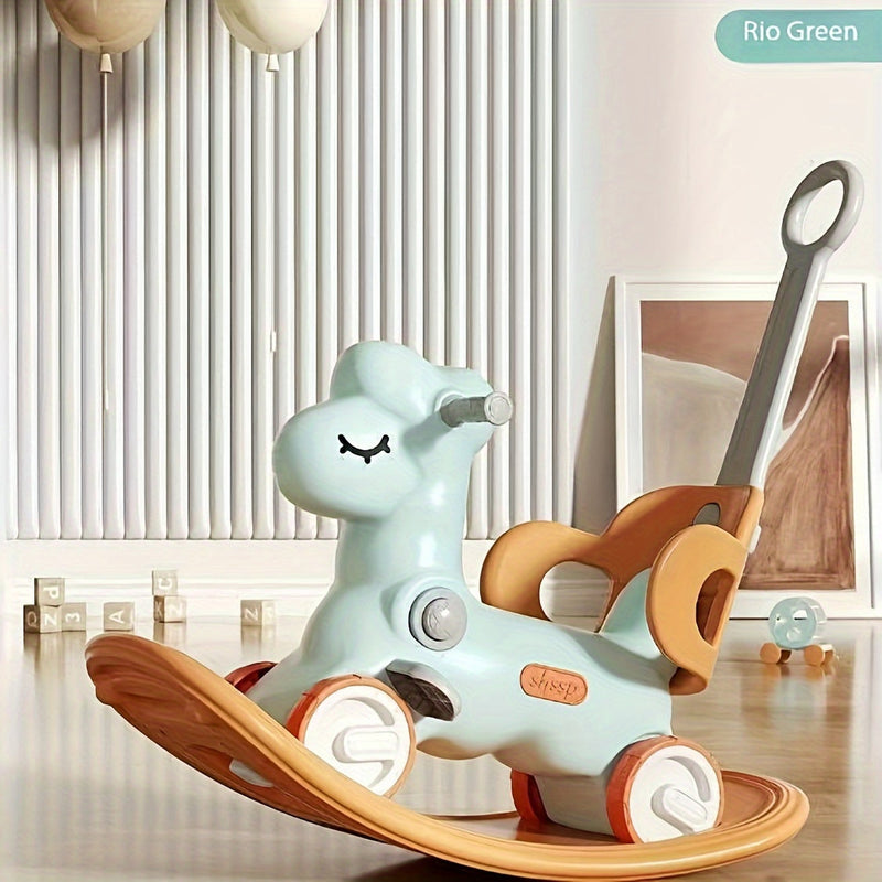2-in-1 Baby Schommelpaard en Loopfiets - Veilig en Leuk Speelgoed