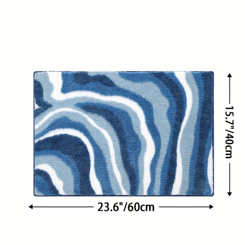 Geometrisch Badkamer Tapijt – Absorberend en Zacht met Non-Slip Onderkant