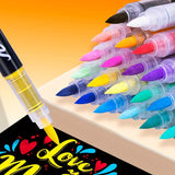 72 Kleuren Acrylverf Markers – Perfect voor Creatief Schilderen op Diverse Oppervlakken