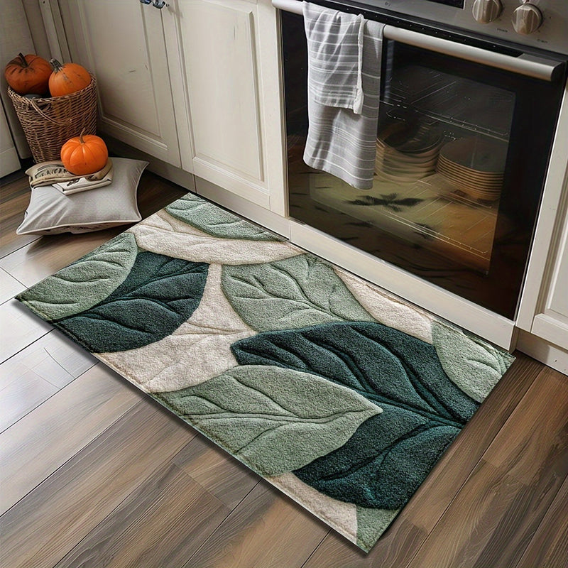 Bladeren Badmat – Absorberend, Pluche en Comfortabel voor de Badkamer