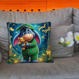 Eeyore Pluche Kussenhoes - Speels Dubbelzijdig Ontwerp met Ritssluiting voor Woonkamer en Slaapkamer