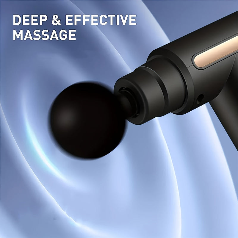 Compact Massagepistool - Krachtige Ontspanning voor Rug en Nek in Stijl