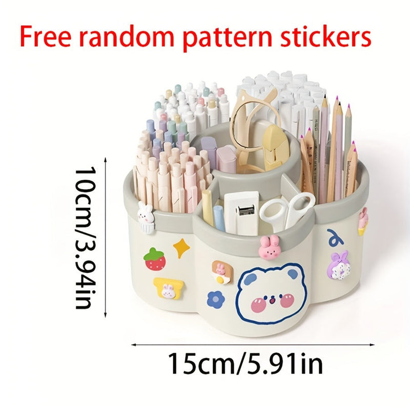 Kleurrijke Dieren Stationery Organizer - Voor een Vrolijke Werkplek