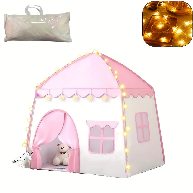 Bloemen Prinsessentent voor Kinderen – Met Sterrenverlichting en Speelgoedaccessoires