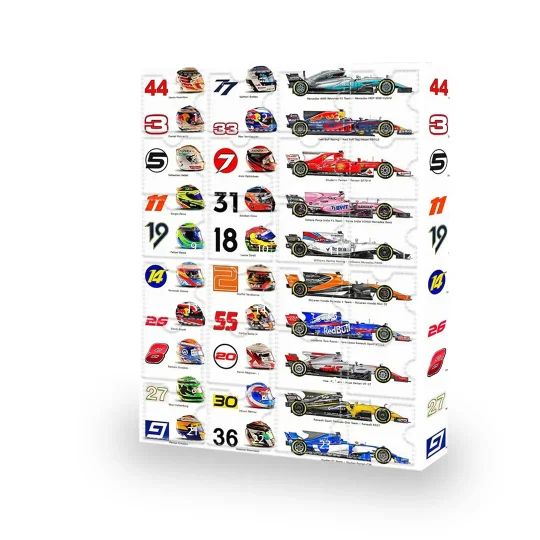 Formule 1 Adventskalender met verzamelobjecten – Voor echte autosportfans