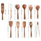 11-delig hittebestendig houten keukengerei-set – WoodChef