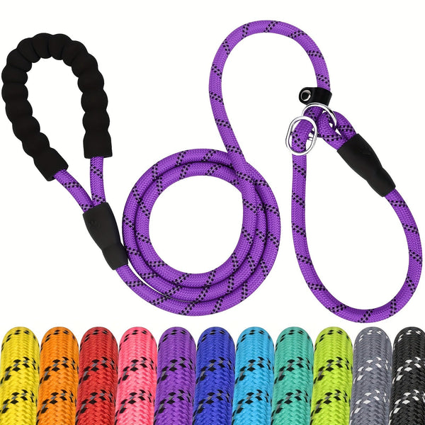 Reflecterende Hondenriem met Gevoerde Handgreep – Verstelbaar en Duurzaam voor Alle Honden