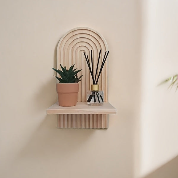 Boho Rainbow Wandplank - Stijlvolle Opbergruimte voor Elke Kamer