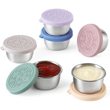 Lekkende Saucenbekers van RVS (6 stuks) – FlavorPods