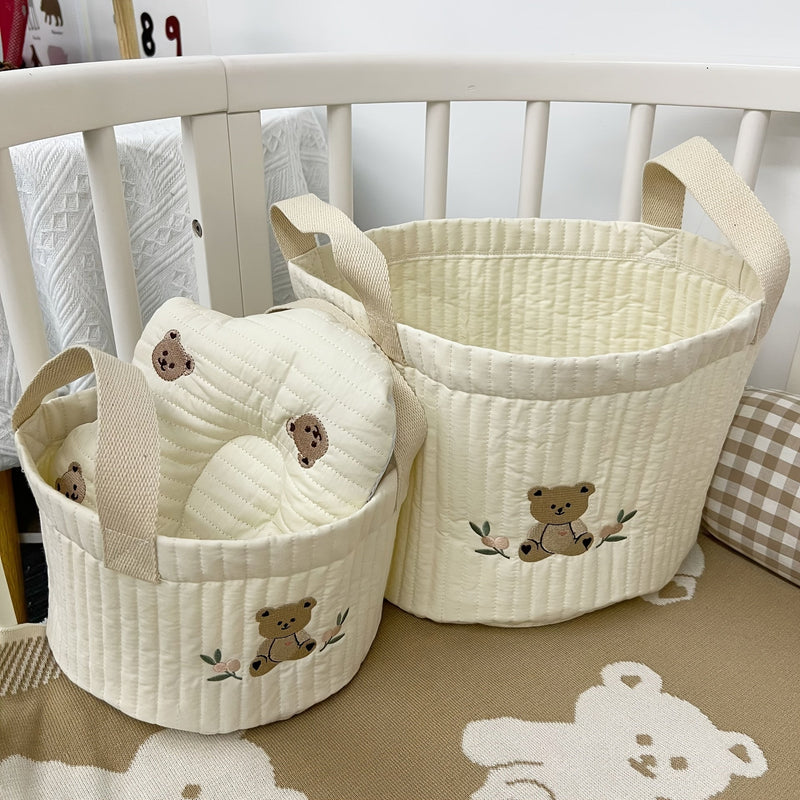 Gequiltete Stoffopbergtas voor de kinderkamer – 1+1 Gratis