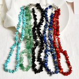 Stijlvol Gevormde Gepolijste Kristallen Halsketting - Lina