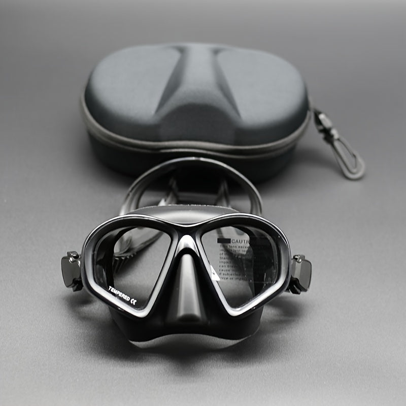 Tempered Duikmasker met Opbergcase - Duik Bril met Anti-Fog en Camerabevestiging