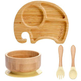 Kinder-servies set met zuignap – EcoFeast