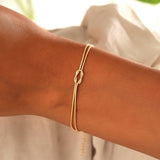 Armband Dames - Elegant Liefdesknoop Design | Verstelbaar