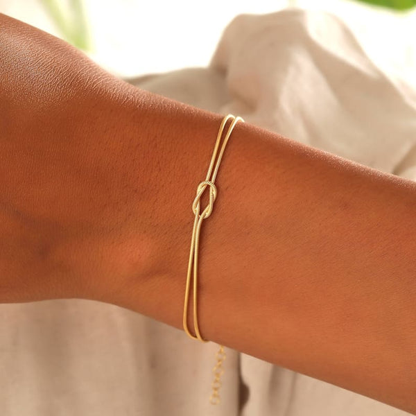 Armband Dames - Elegant Liefdesknoop Design | Verstelbaar