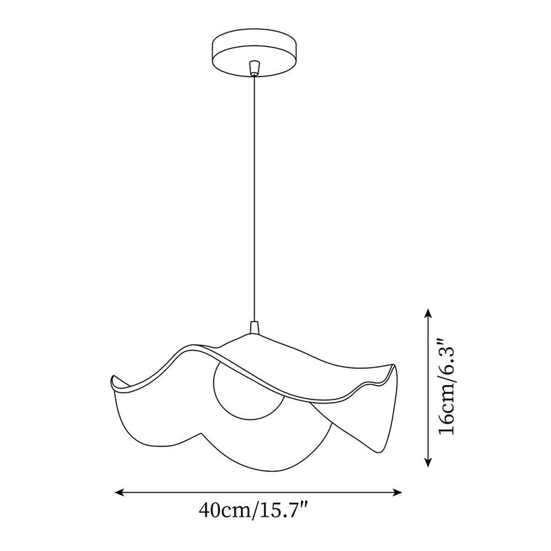 ElementBois Hanglamp - Hars Lotus Design