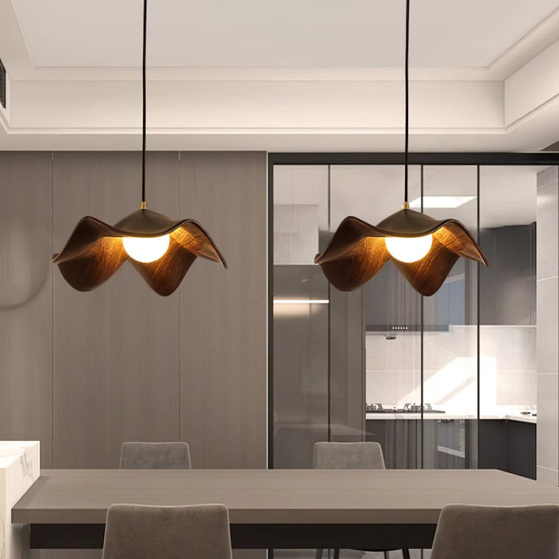 ElementBois Hanglamp - Hars Lotus Design