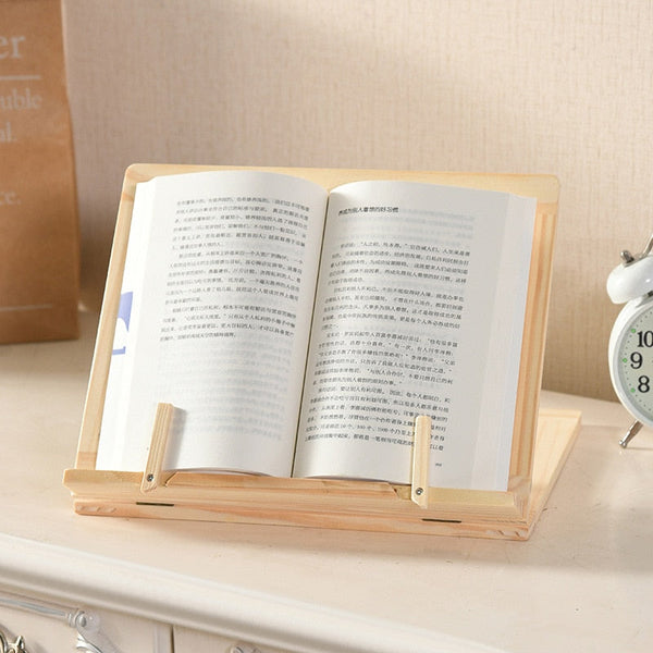 Boekenstandaard Hout - Multi-Apparaat Houder Design