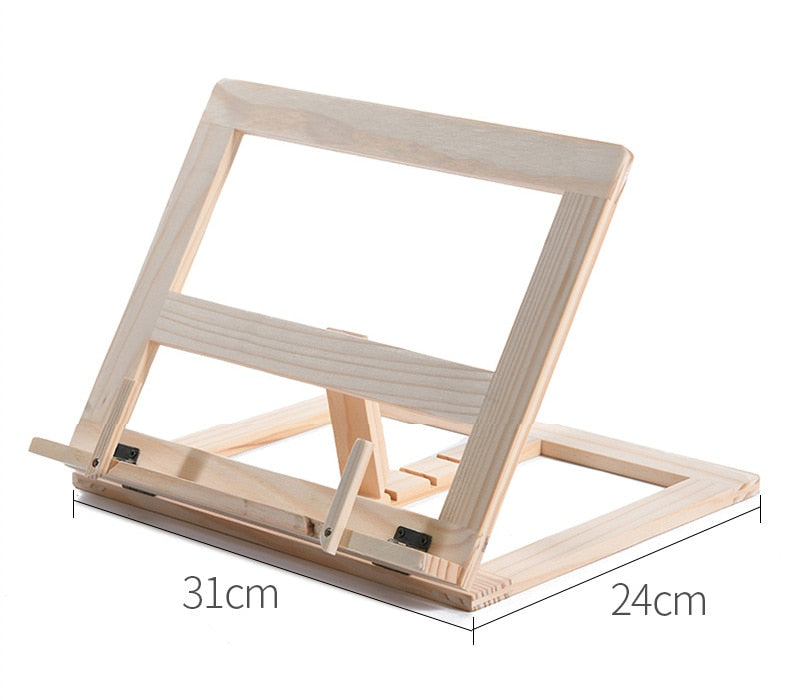Boekenstandaard Hout - Multi-Apparaat Houder Design