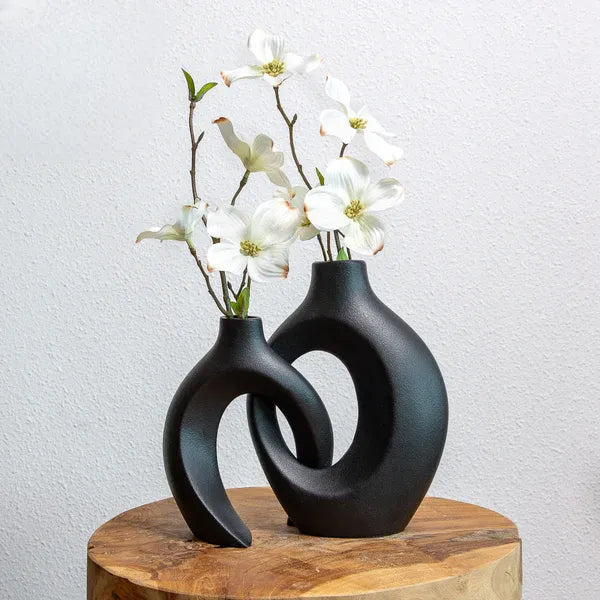 Bloemenvaas - Verweven Ontwerp | Elegante Decoratie