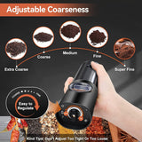 Oplaadbare Elektrische Zout- en Pepermolen Set