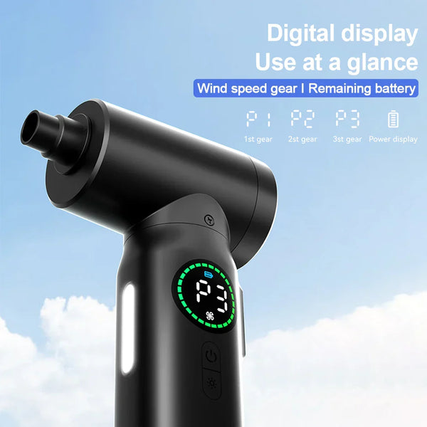 2-in-1 Draagbare Luchtstofzuiger en Blazer met LED-Licht (7500mAh) - AirMaster