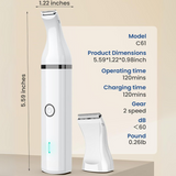 Huisdier Haartrimmer met Dubbele Bladen - Stille & Draadloze Verzorgingsgereedschap