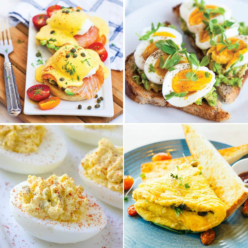 Eierkoker – Snelle Koken, Pocheren & Omeletbereiding met Automatische Afsluiting