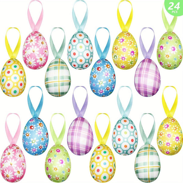 24 Stuks Kleurrijke Paaseieren – Perfect voor Paasdecoraties en Lentefeesten