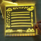 LumiArt | Acryl LED notitiebord met 7 gekleurde markers