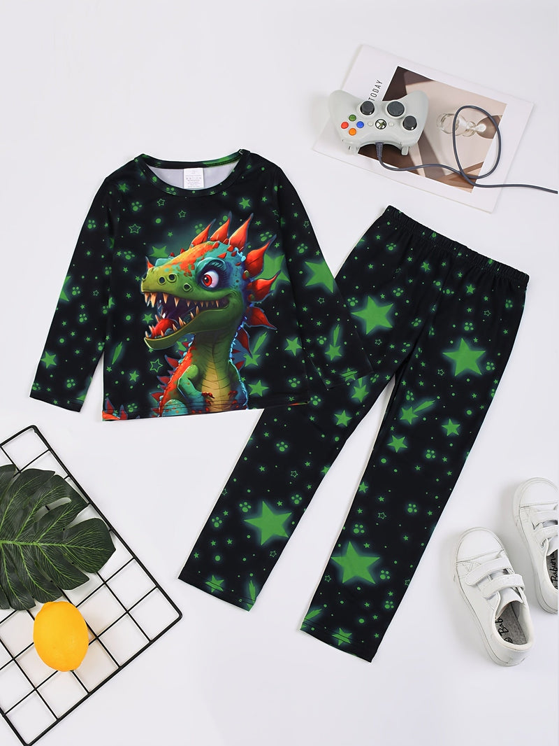 DinoGlow Pyjama Set - Stralende Avonden voor Avontuurlijke Kinderen