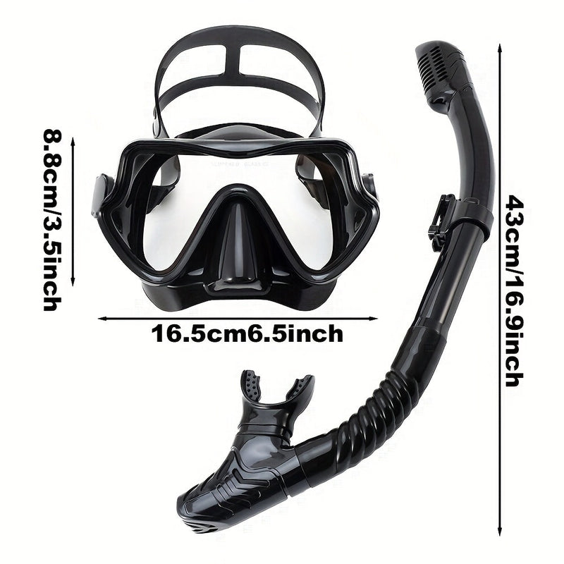 AquaClear Snorkelset – Lekvrij, Comfortabel en Met Groot Zicht
