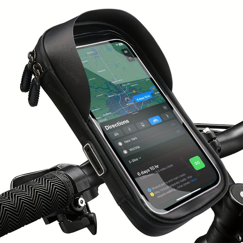 Waterdichte Fiets- en Motor Telefoonhouder – Handvat Tas met 360° Draaioptie