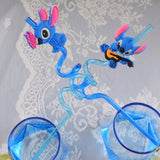 Stitch Herbruikbare Rietjes Set – 16 Kleurrijke Rietjes voor Feesten en Verjaardagen