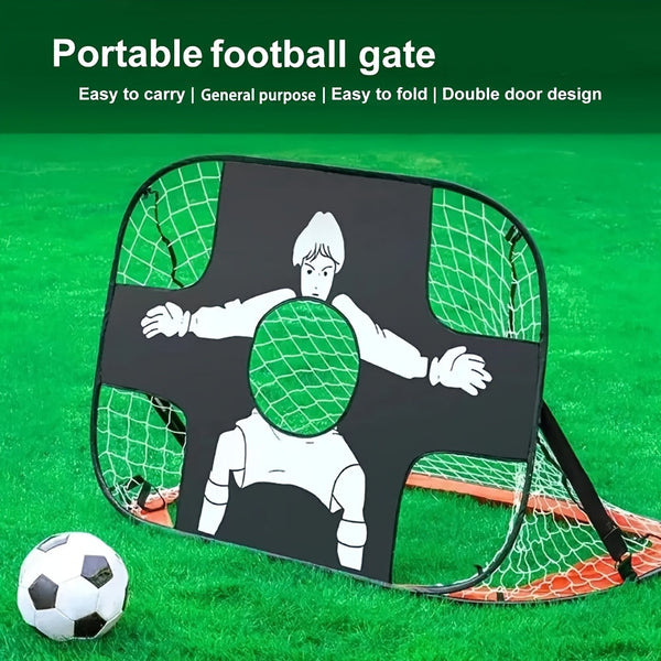 2-in-1 Opvouwbaar Voetbaldoel – Ideaal voor Training en Buitenplezier