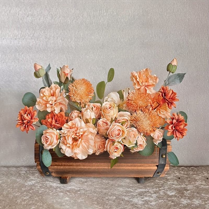 Vintage Houten Bloembak Set – Stoere Eyecatcher voor Binnen en Buiten