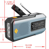 Daykit Draagbare AM/FM Radio – Met Zonnepaneel en Zaklamp