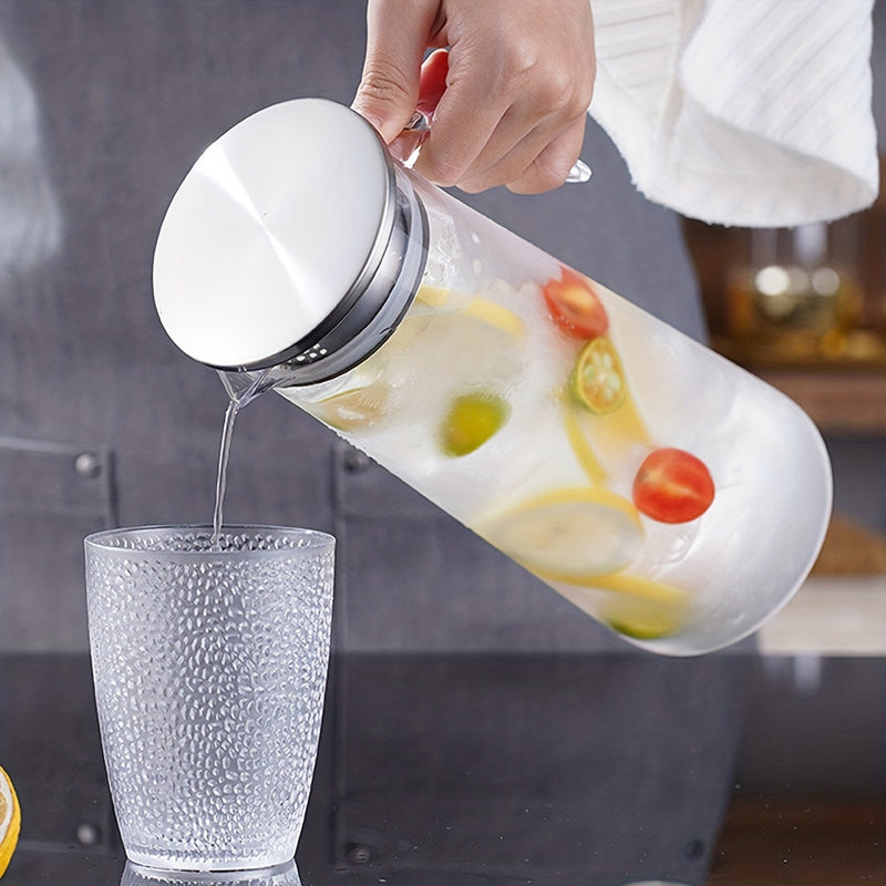 Glazen Waterkan met Deksel – Ideaal voor Sap, Bubble Tea en Verfrissende Zomerdranken