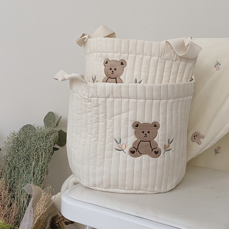 Gequiltete Stoffopbergtas voor de kinderkamer – 1+1 Gratis