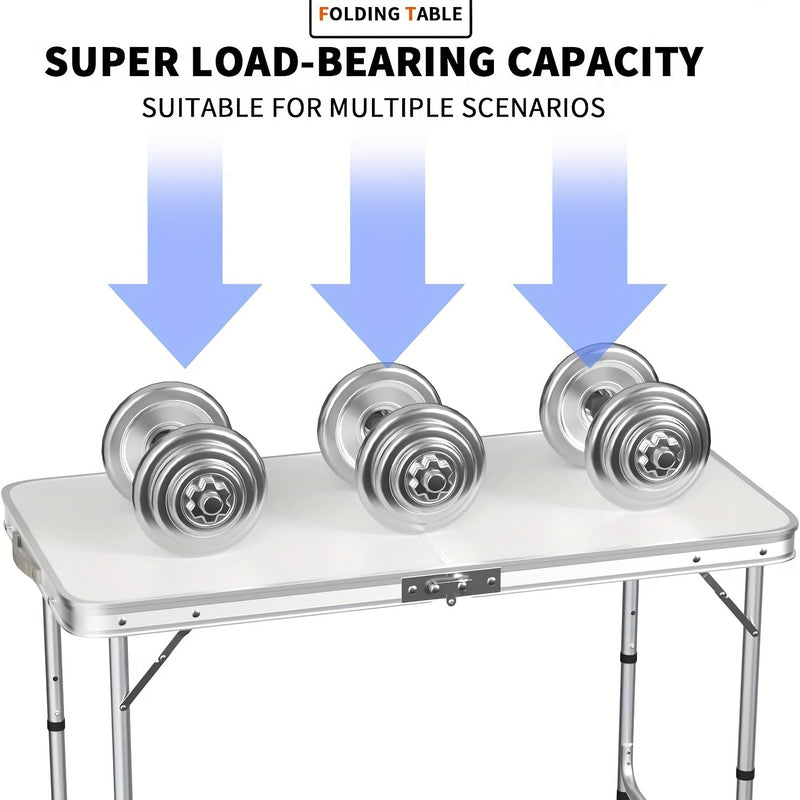 Opvouwbare Kampeertafel - Lichtgewicht en Draagbaar, Ideaal voor Feesten en Buitenactiviteiten