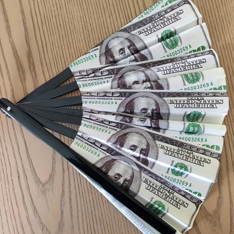 Grote Geld Print Vouwfan – Ideaal voor Festivals en Feesten