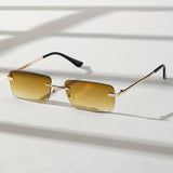 Stijlvolle Frameless Zonnebril – Trendy en Comfortabel voor Mannen