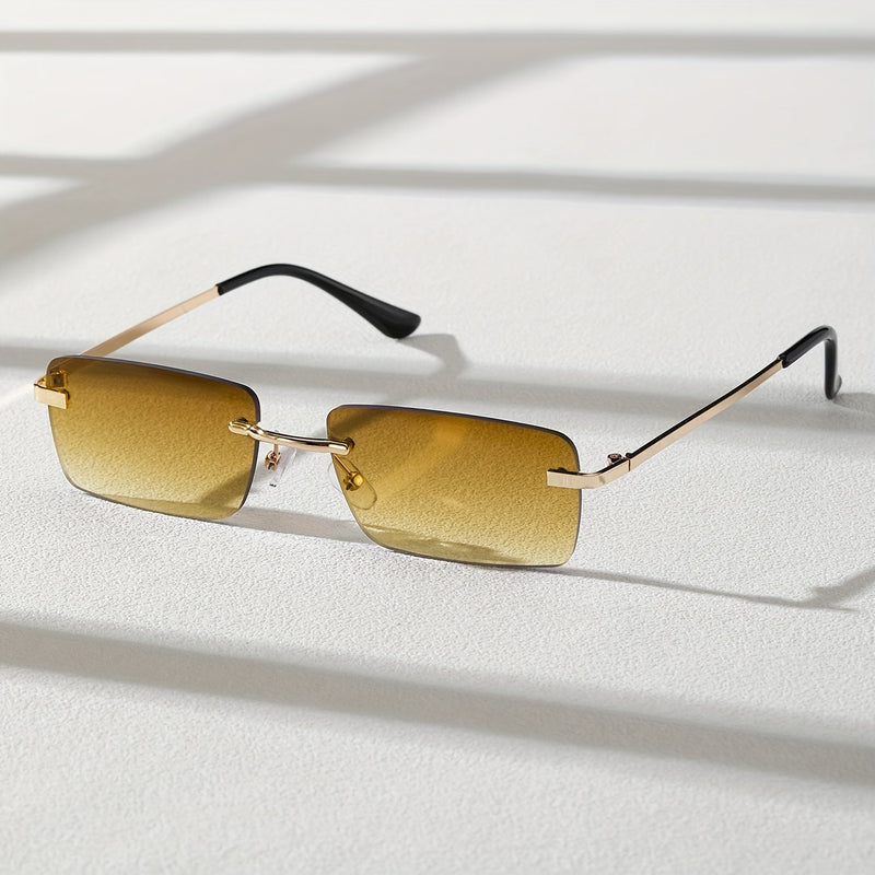 Stijlvolle Frameless Zonnebril – Trendy en Comfortabel voor Mannen