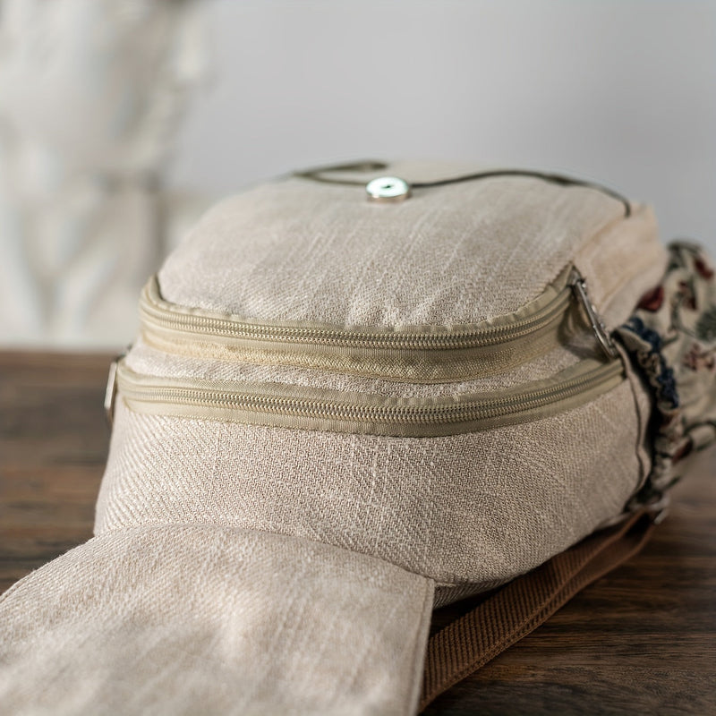 EthnoCharm Borduur Rugzak – Artistiek en Praktisch