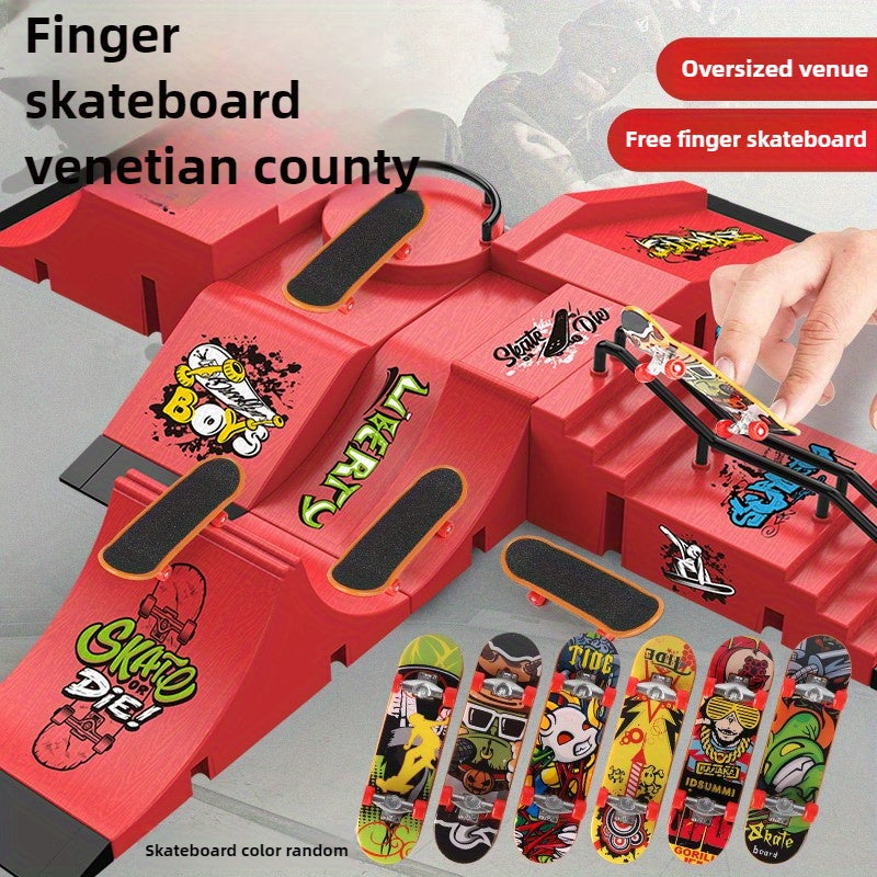 MiniRamp Vinger Skatepark – Creatief Spelplezier en Vaardigheidstraining