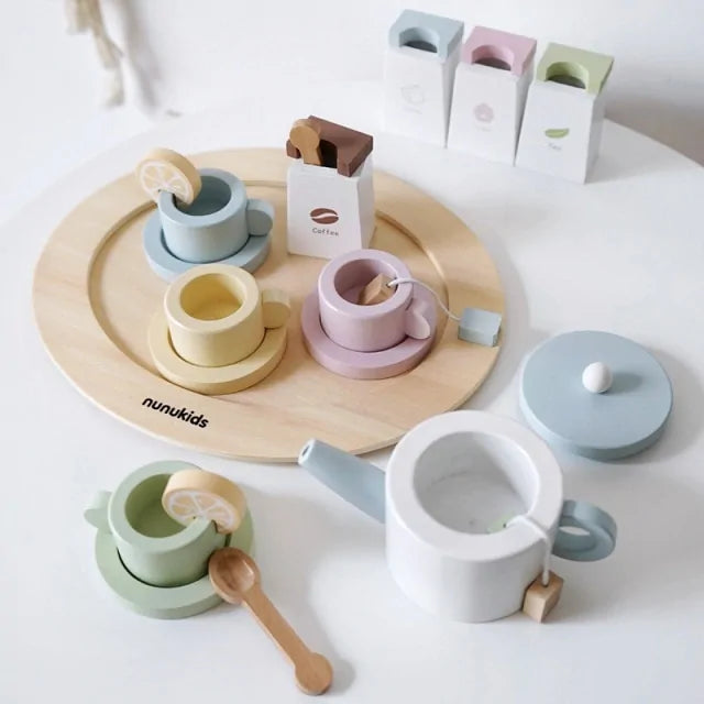 Creatieve houten speelgoedset voor rollenspellen en leerplezier