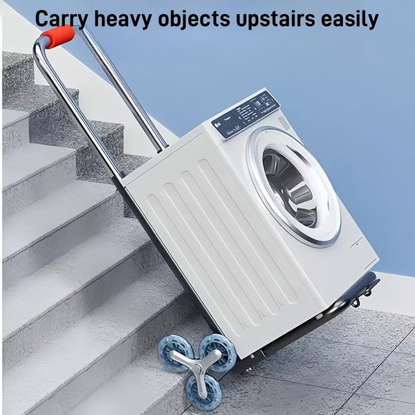 Zware Tri-Wheel Trapklimmende Handtruck – Draagbare Vouwdolly voor Zware Ladingen