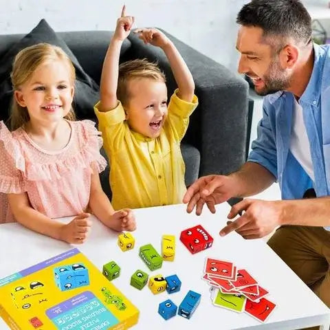 Interactief expressie-blokspel voor kinderen – MimikMatch